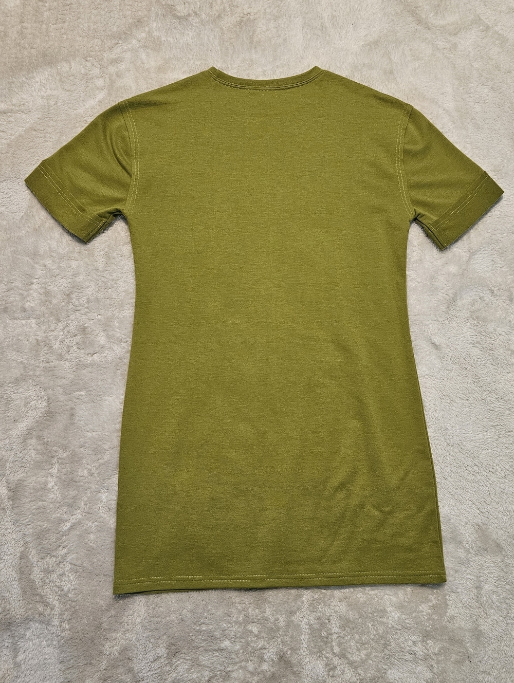 StitchDrop Green Oversized T-Shirt Dress Size OS Will Fit XS - M Minimalist - Picture 6 of 6